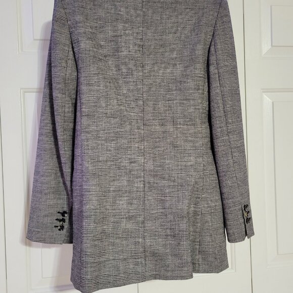 Mango Women Check wool suit blazer Size US S NWT $ 229 - Picture 4 of 5